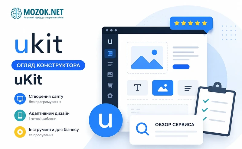 Огляд конструктора сайтів uKit